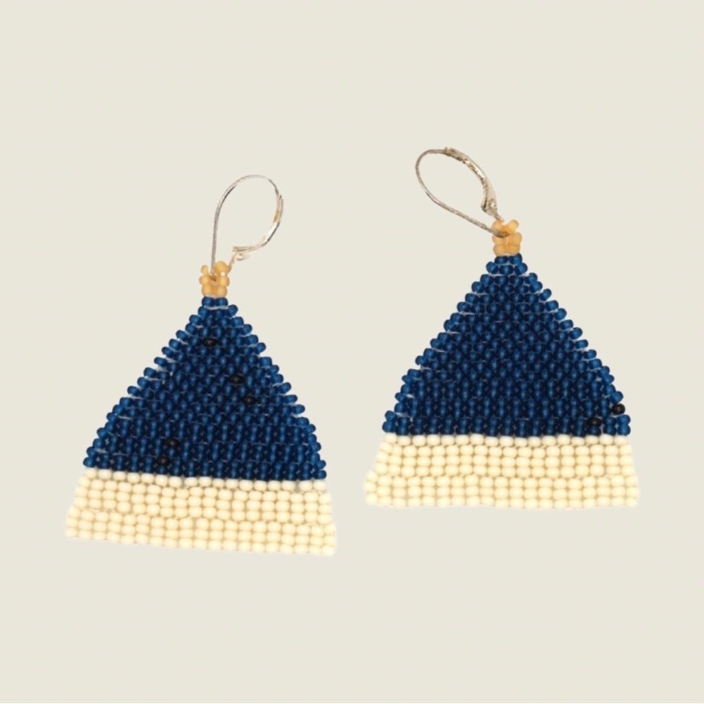 HANDMADE GLASS EARRINGS | Beehive Small Batch Earrings in Moonbeam